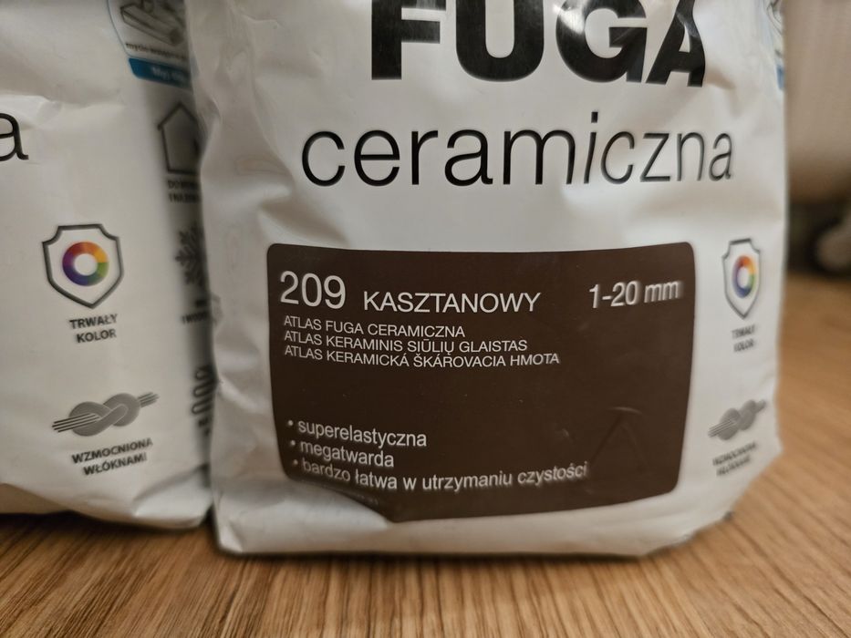 Fuga ceramiczna - Atlas - 209 Kasztanowy 2kg