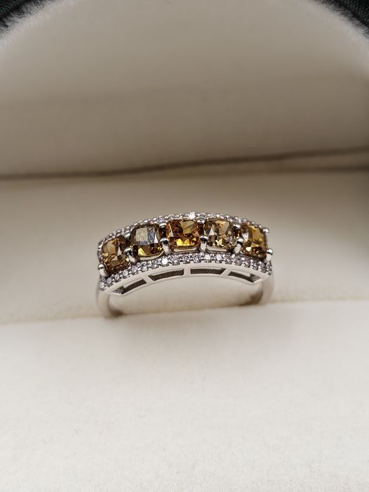 1,73ct pierścionek z brylantami / certyfikat / naturalnymi diamentami