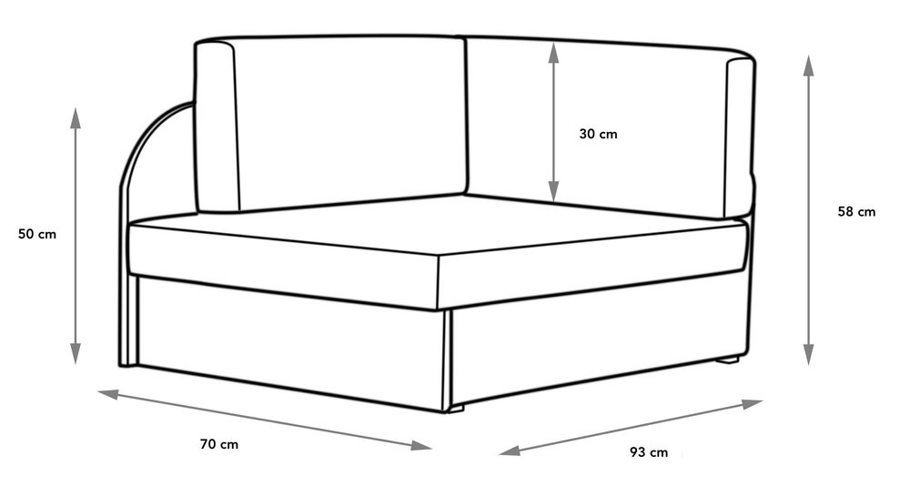 Narożnik Dziecięcy Z Funkcją Spania Sofa Kanapa Łóżko Szybka wysyłka