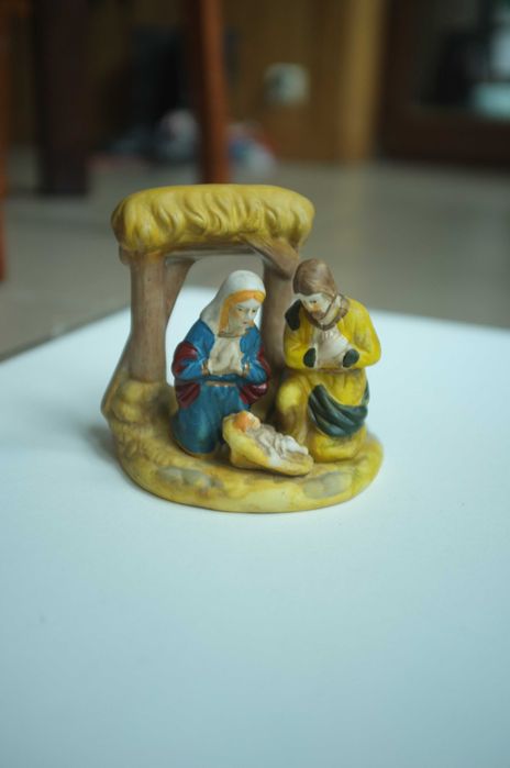 świecznik szopka Święta Rodzina żłóbek świąteczny wigilijny