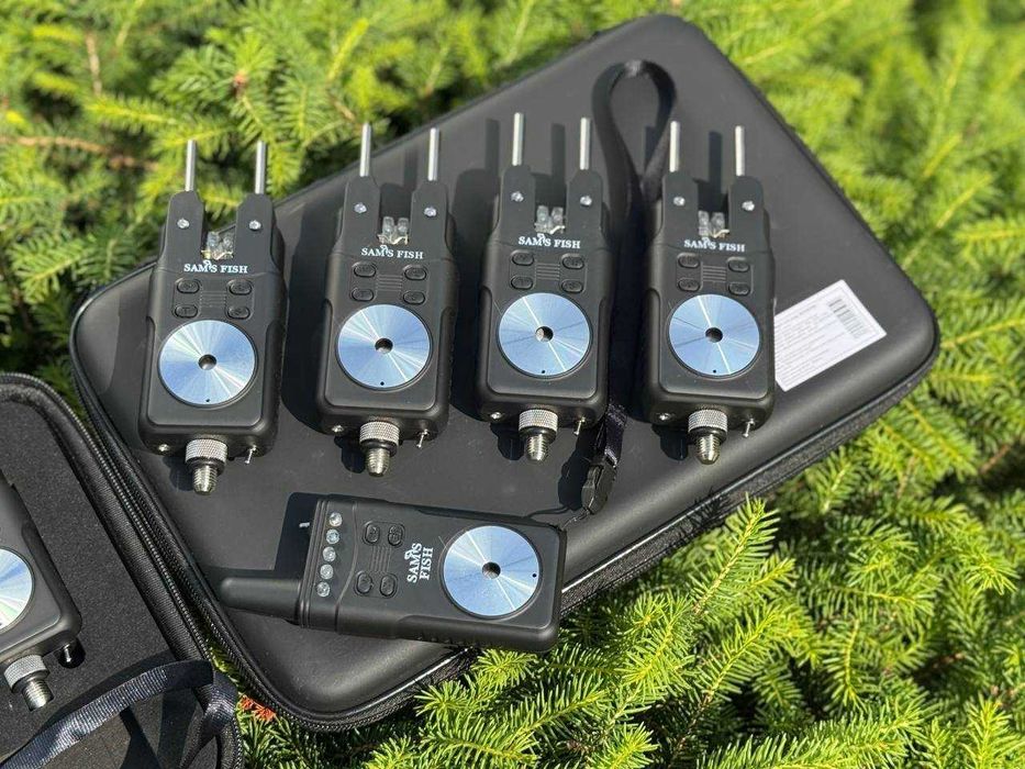 Набор сигнализаторов в кейсе 4+1 с пейджером, тумблером штормовик