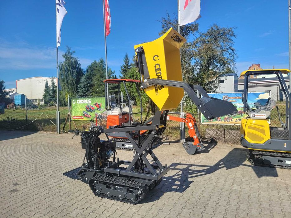 Transporter spalinowy Cedrus gąsienicowy z ładowaczem CEDTR500G-L