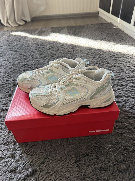 Кросівки Кроссовки New Balance 530 Beige/Mint білі бежеві