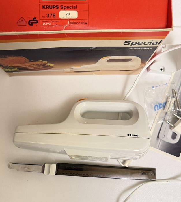 Nóż kuchenny elektryczny do mięs wędlin pieczywa KRUPS