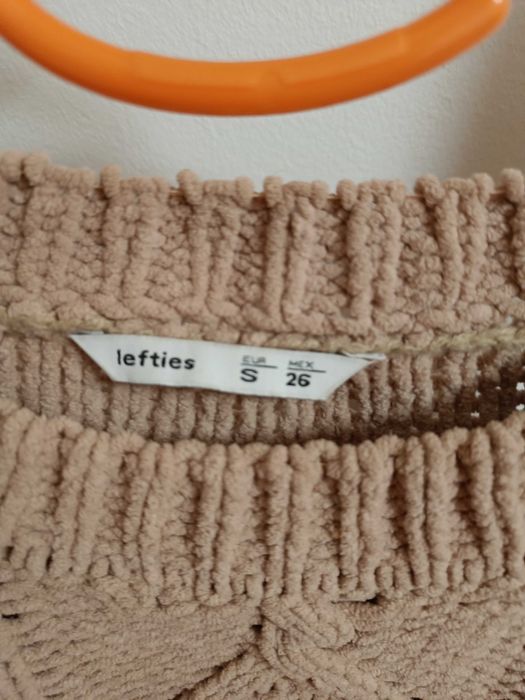 Camisola de malha grossa beje