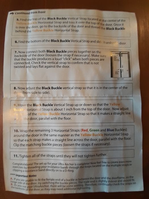 Ginásio em casa: Âncora de porta para treino de resistência