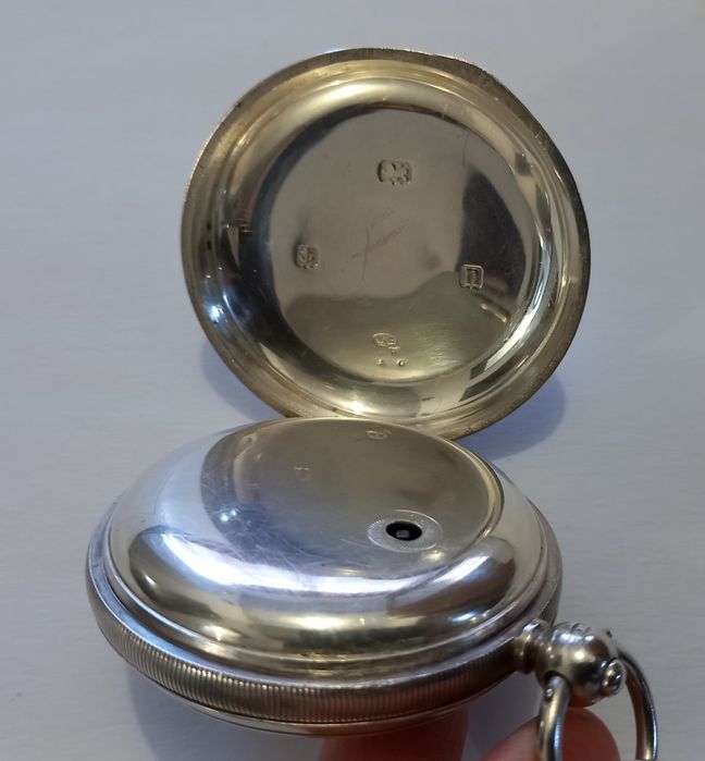 Antigo relógio de bolso (1912) inglês (prata) (RARO)john forrest, RARO
