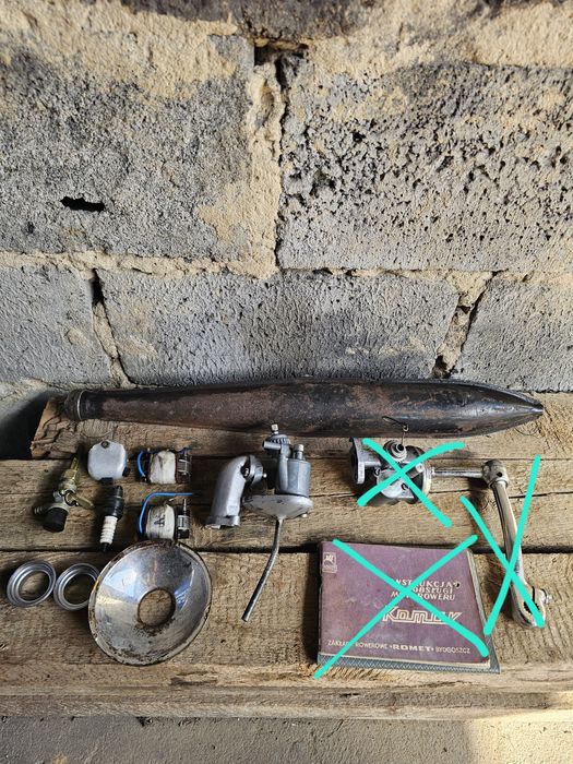 Części Romet Motorynka Komar Ogar gaźnik wydech instrukcja zmd