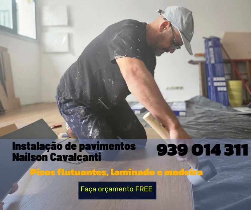 Piso vinílico - Instalação 20% OFF