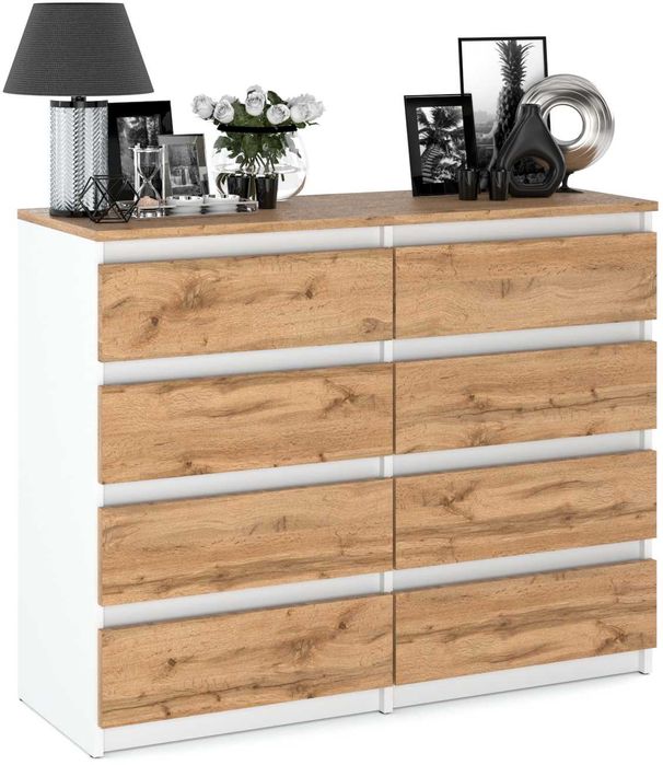 KOMODA 8szuflad DARMOWA WYSYŁKA pojemna szeroka szafa rtv regał