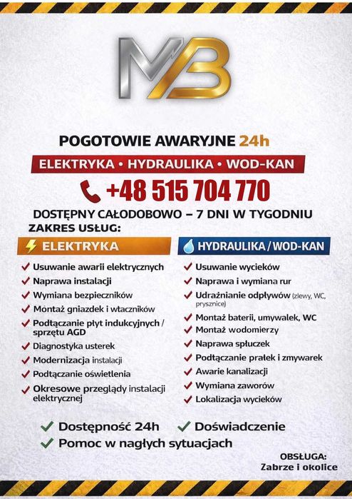 Instalator, hydraulik, wod-kan, gaz, co, wymiana wodomierzy