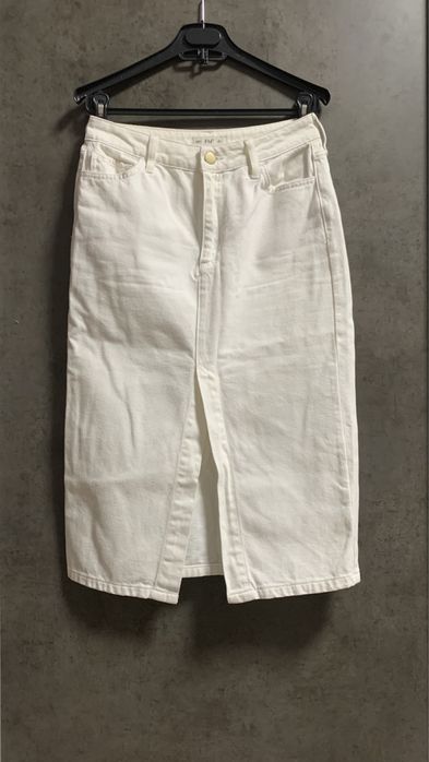 Джинсова спідниця довга