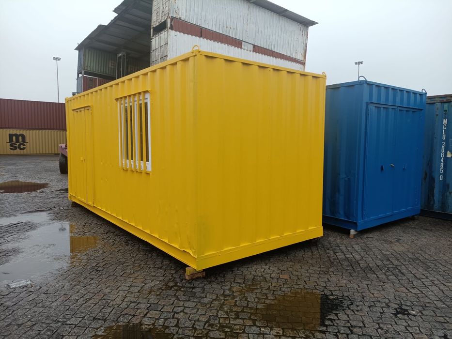 Contentor Maritimo  6 metros 20 pes - Porta e Janela