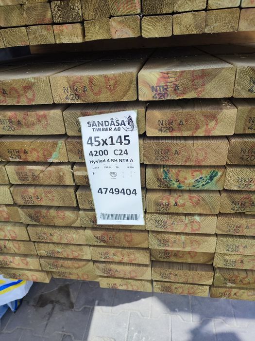 Drewno impregnowane ciśnieniowo NTR,belka,legar,deska,łata