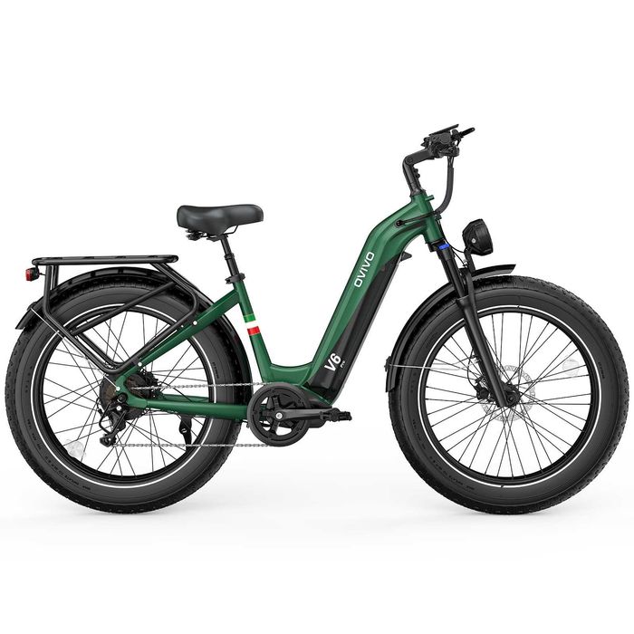 Rower elektryczny Ovivo V6 Pro - fatbike, koła 26, zasięg do 150 km