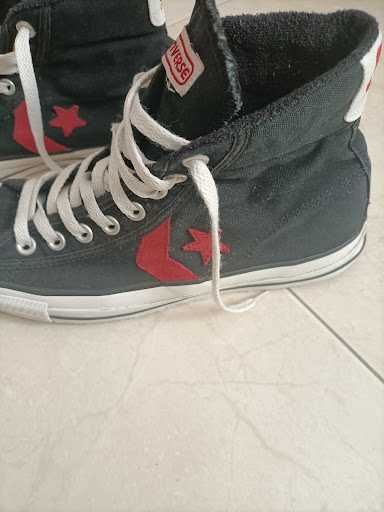 Converse Star Player Re-Issue High Top – Preto/Vermelho – Tam. 41