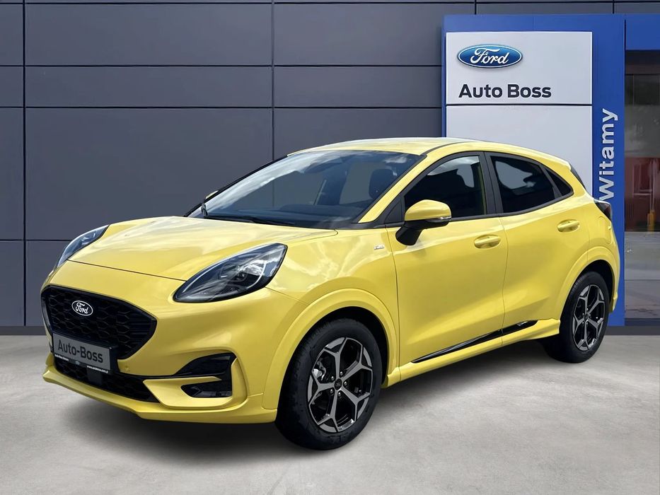 Ford Puma Electric Yellow, podgrzewna przednia szyba, kamera cofania