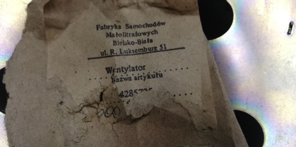 Fiat 126p wentylator silnika oryginalny