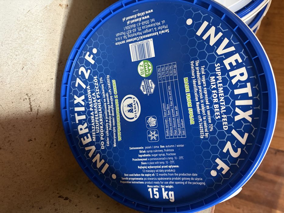 Syrop do dokarmiania pszczol Invertix 72F