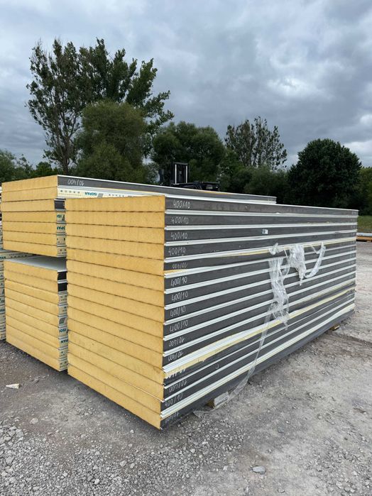 Płyty warstwowe ścienne 40/60/80/100mm – 3m i 4m dostępne od ręki Płyta warstwowa ścienna PROMOCJA !!!