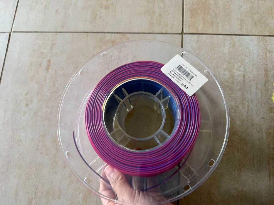 Conjunto de filamento de impressora Silk PLA gradiente filamento PLA