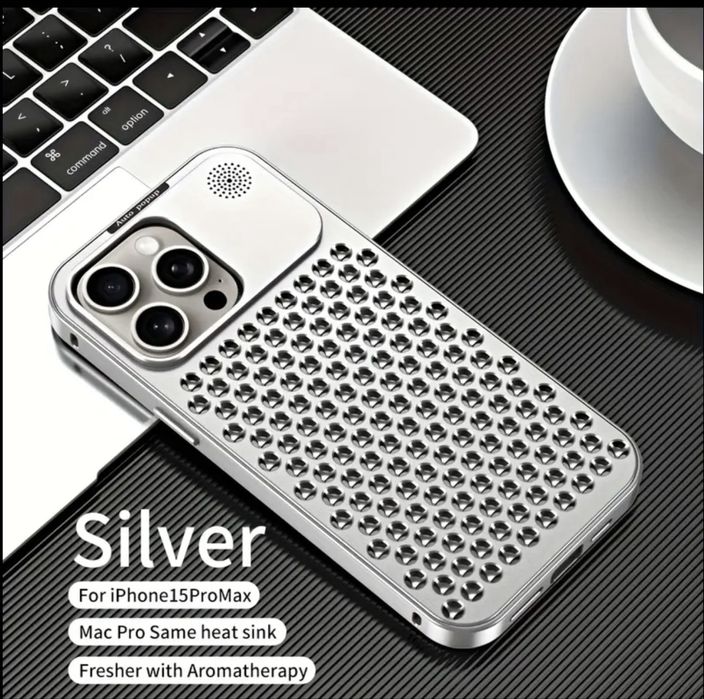 Алюмінієвий ароматерапевтичний чохол для iPhone 15 Pro Max