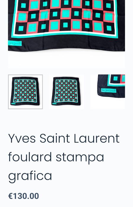 Yves Saint Laurent silk