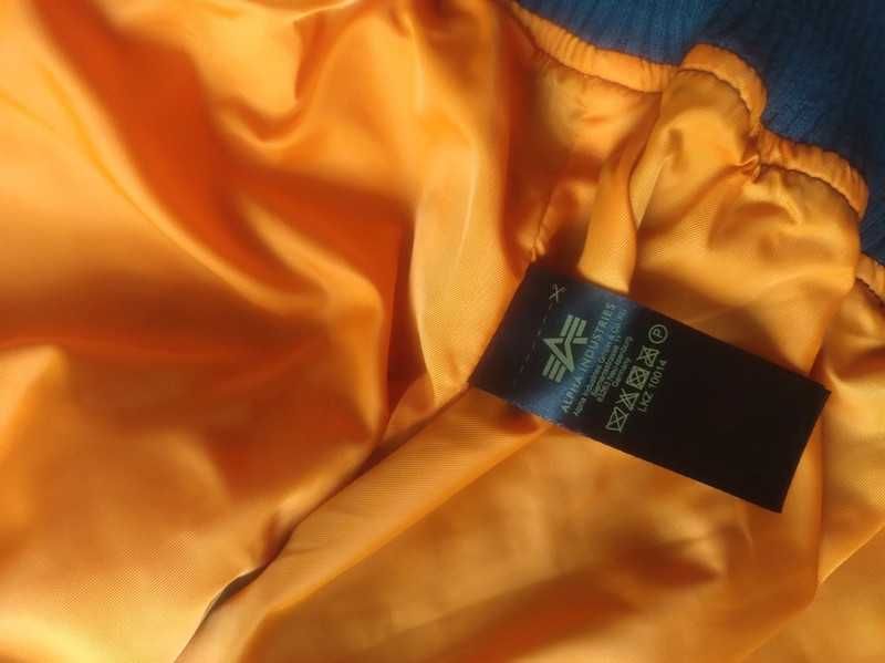 Kurtka Alpha Industries ma-1 Bomberka Granatowa Męska Wiosenna S