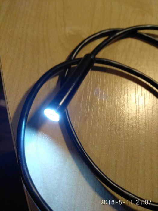 Kamera endoskop inspekcja LED 7mm 1m sztywna-idealna na prezent