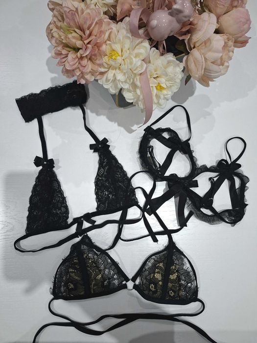 Biustonosz sexy koronka choker uni uniwersalny