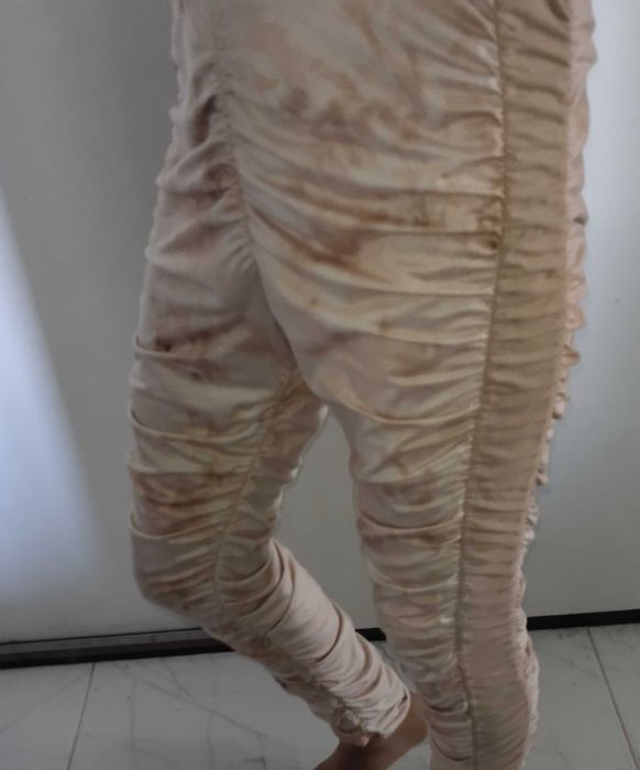 Брюки, штаны трикотажные, бежевые, одним лотом