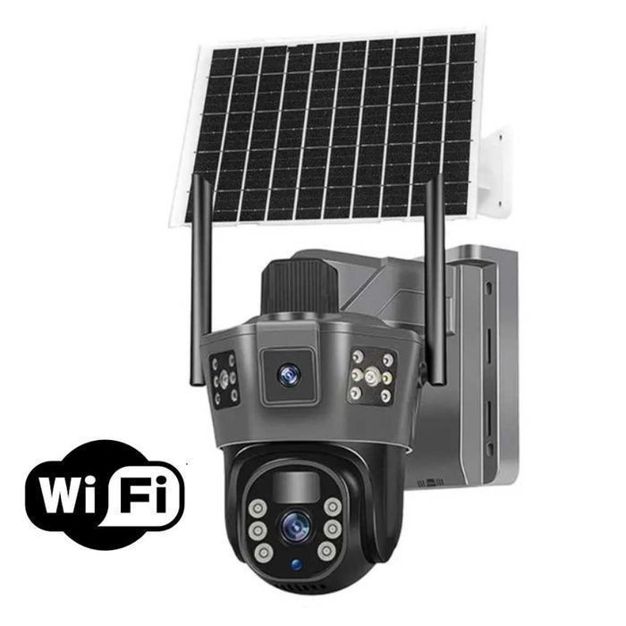 Камера видеонаблюдения на солнечной панели WiFi аккумуляторная TD35