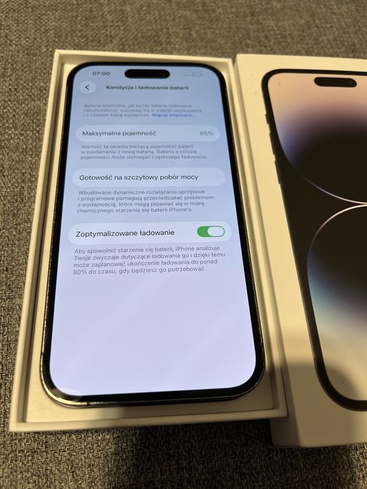 iPhone 14 Pro 128GB – 85% Bateria, Bardzo Dobry Stan