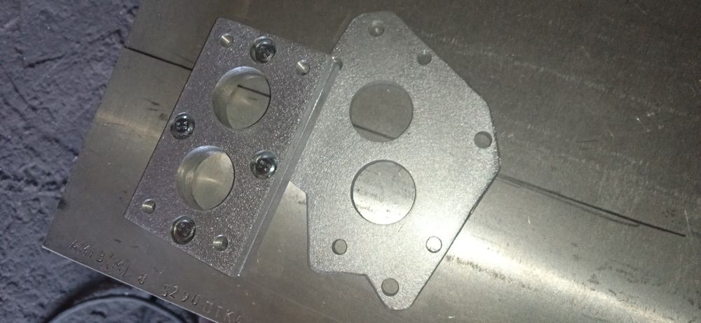 Переходник, переходная плита под карбюратор Солекс