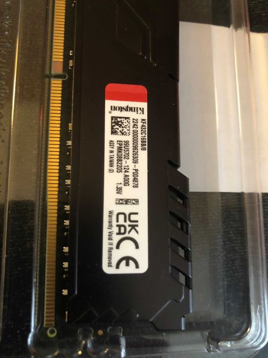 Kingston DDR4 16GB (2x8GB) 3200Mhz FURY Beast Black