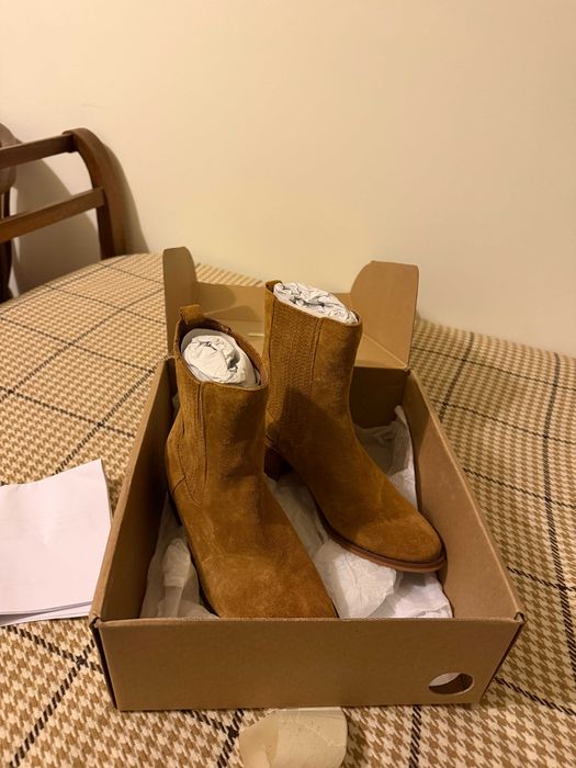 Botins em camurça castanhos La Redoute – novos