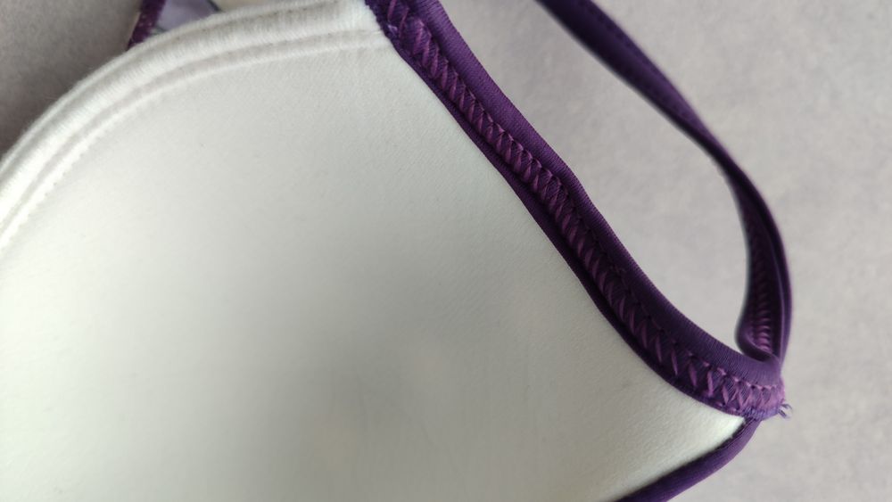 Fioletowy usztywniany stanik 75 B Verano góra stroju kąpielowego S