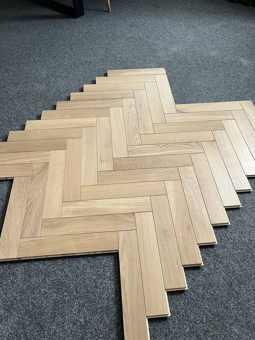 Podłoga Jodełka Dąb Natur, 15x80x400mm,Olej BRESLAU x2