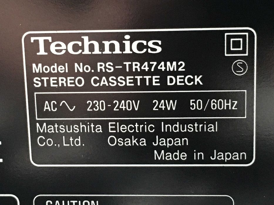 Magnetofon kasetowy Technics RS-TR474M2