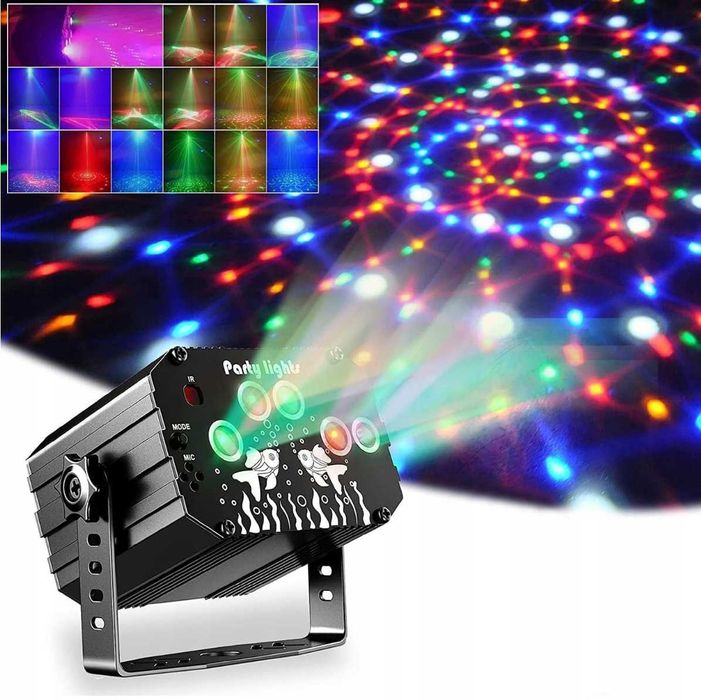 Lampa dyskotekowa stroboskopowa idealna dla DJ-ów i imprez