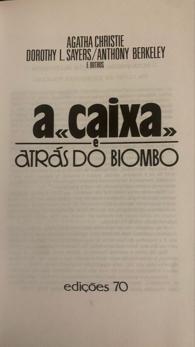 A Caixa e Atrás do Biombo - Agatha Christie