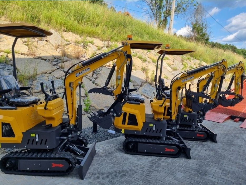 Koparka minikoparka 1000 kg KRÜGER JKW-10X-nowy model,silnik Koop 192F