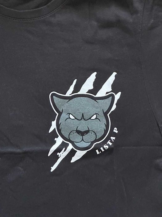 T-Shirt Lista P, Preta, Nova