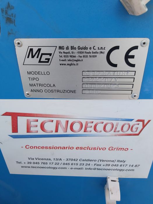 Máquina de moer e separar Cobre /  PARA DESOCUPAR