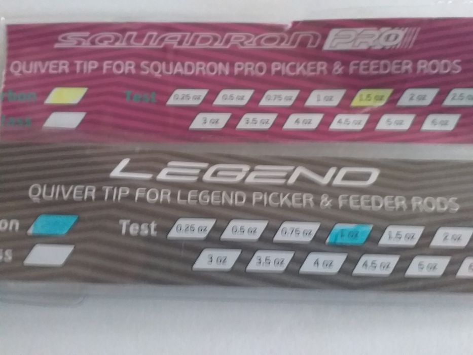 2 nowe szczytówki węglowe Flagman picker i feeder.