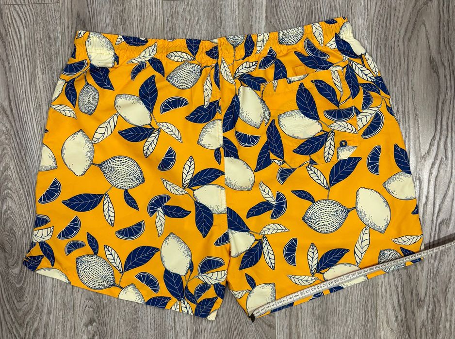 Primark XL Плавательные Мужские шорты купания пляжные плаванья лимон