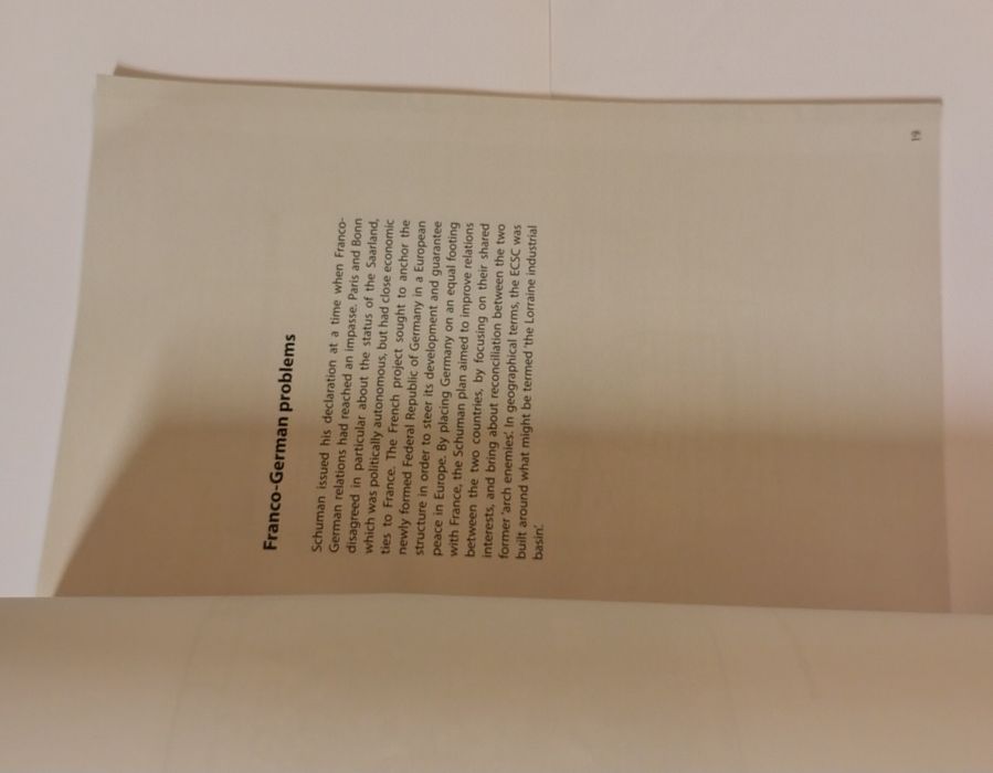 The Schuman declaration: 9 May 1950