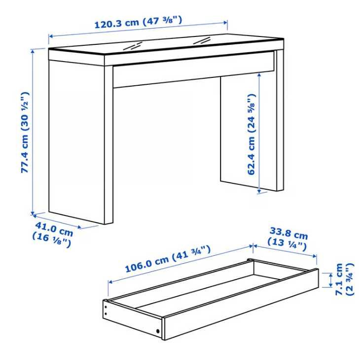 Toucador Branco MALM IKEA