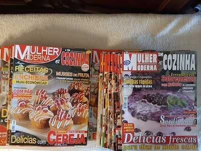 Mais de 300 livros, revistas e fascículos de receitas de gastronomia