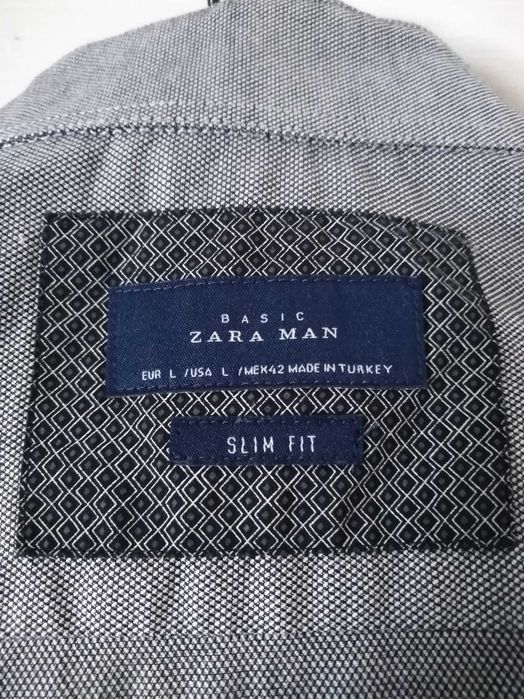 Camisa Basic Zara Man Slim Fit